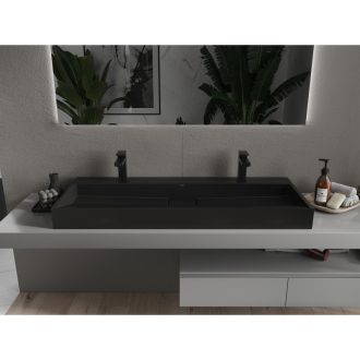 Mexen Ava umývadlo na dosku z konglomerátu 2/O 120 x 46 cm, čierna - 23011272