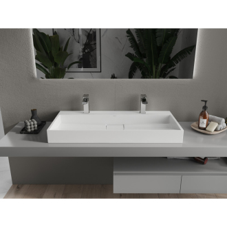 Mexen AVA umývadlo na dosku liaty mramor 100 x 46 cm, biela 23011002