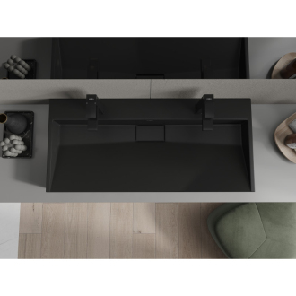 Mexen Ava umývadlo na dosku z konglomerátu 2/O 100 x 46 cm, čierna - 23011072