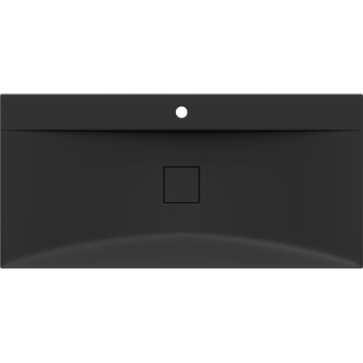 Mexen Poli umývadlo na dosku z konglomerátu 1/O 100 x 48 cm, čierna - 23021071