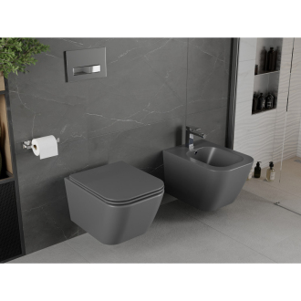 Závesný bidet Mexen Madox, tmavosivý mat - 35155161