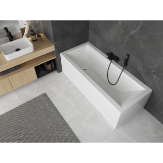 Mexen Cubik obdĺžniková vaňa 190 x 90 cm s plášťom, biela - 55031909000X