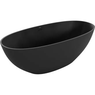 Mexen Bari voľne stojaca vaňa z konglomerátu 165 x 75 cm, matná čierna - 57221657570