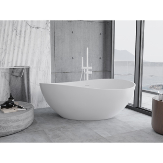 Mexen Parma voľne stojaca vaňa z konglomerátu 160 x 95 cm, matná biela - 57231609500