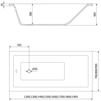 Mexen Cubik obdĺžniková vaňa 170 x 70 cm s plášťom a 1 krídlovou zástenou 80 cm, transparentná, zlatá - 550317070X9508000050