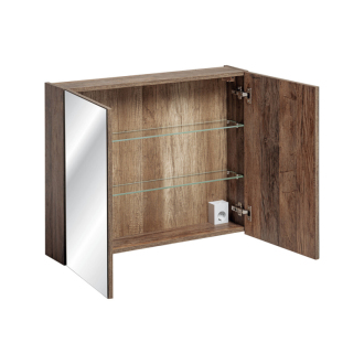 Comad SANTA FE OAK 84-80-A-2D zrkadlová skrinka, 80x17x65cm