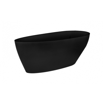 GOYA 1420x620 mm, čierna/biela farba VANSAL14BW vaňa voľne stojaca z liateho mramoru