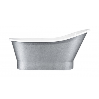 vaňa voľne stojaca z liateho mramoru GLORIA (PAOLA) 1500x660 mm, čierna farba VANPAO15B