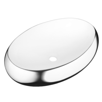 Invena FRESCO CE-31-001-W Umývadlo na dosku, chróm-biela