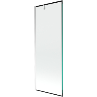 Mexen Next vaňová zástena jednokrídlová 70 x 150 cm, čierny vzor, chróm - 895-070-000-00-70-01