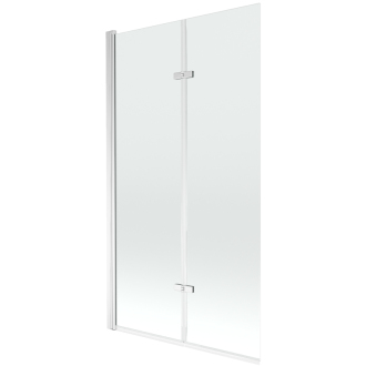 Mexen Castor 2-krídla vaňová zástena 100 x 150 cm, transparentná, chróm - 892-100-002-01-00