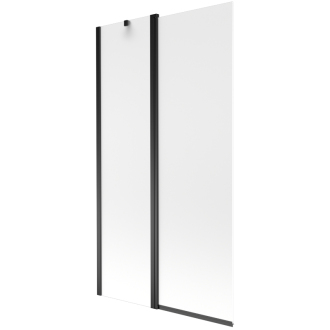 Mexen Flip vaňová zástena jednokrídlová 100 x 150 cm mrazivá, čierna - 894-100-101-70-30