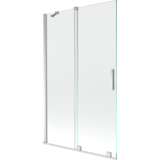 Mexen Velar 2-krídla vaňová zástena posuvná 110 x 150 cm, transparentná, chróm - 896-110-000-01-01