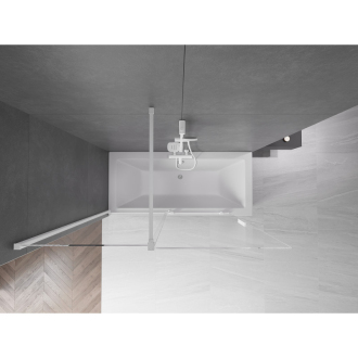 Mexen Velar 2-krídla vaňová zástena posuvná 150 x 150 cm, transparentná, biela - 896-150-000-01-20