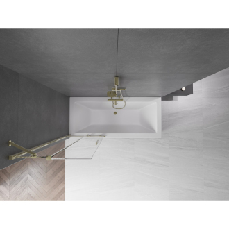 Mexen Velar 2-krídla vaňová zástena posuvná 75 x 150 cm, transparentná, zlatá - 896-075-000-01-50