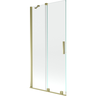 Mexen Velar vaňová zástena, 2-krídla, posuvná, 95 x 150 cm, transparentná, zlatá - 896-095-000-01-50