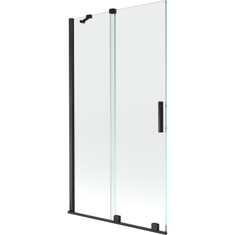 Mexen Velar 2-krídla vaňová zástena posuvná 100 x 150 cm, transparentná, čierna - 896-100-000-01-70