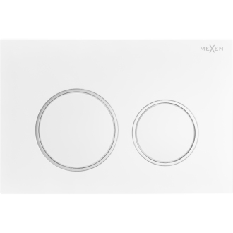 Splachovacie tlačidlo Mexen Fenix 07 XS, matná biela - 600720