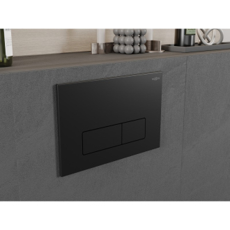 Mexen Fenix 13 Slim splachovacie tlačidlo, matná čierna - 601303