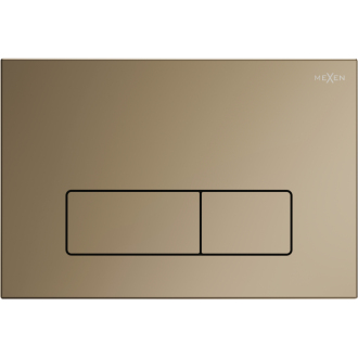 Mexen Fenix 13 Slim splachovacie tlačidlo, šampanské zlato - 601304