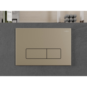 Mexen Fenix 13 Slim splachovacie tlačidlo, šampanské zlato - 601304