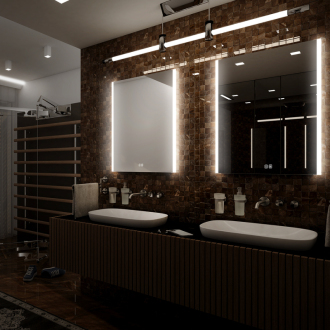Nimco ZP 11001VX LED zrkadlo 500x700 s dvoma dotykovými senzormi
