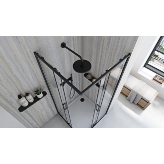 Sprchovací kút REA City 90x90 Black