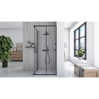 Sprchovací kút REA City 90x90 Black