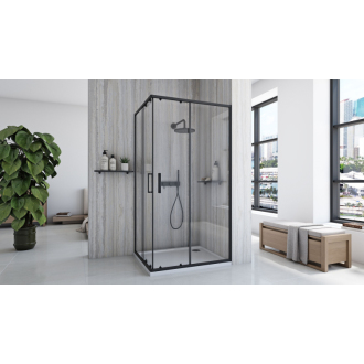 REA City sprchový kút 80x100, čierna REA-K6449