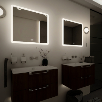 Nimco ZP 19066VX LED zrkadlo 600x600 s dvoma dotykovými senzormi