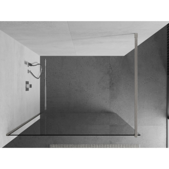 Mexen Kioto Walk-in sprchová stena 50x200, 8 transp., Kefa. nikel 800-050-101-97-00