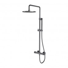 CONTOUR thermostatic shower system for exposed installation, chrome