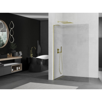 Mexen Kioto L Walk-in sprchová stena 50x200, transp., brúsené zlato 800-050-103-55-00