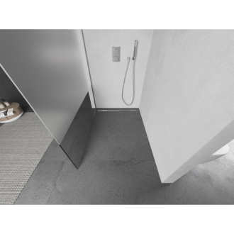 Mexen Kioto L Walk-in sprchová stena 110x200, transp./mrazová, chróm 800-110-103-01-35