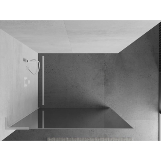 Mexen Kyoto L Walk-in sprchová stena 80 x 200 cm, zrkadlo, biela - 800-080-103-20-50