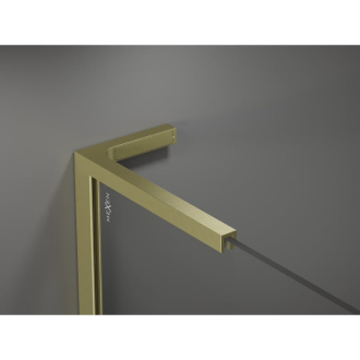 Mexen Kyoto L Walk-in sprchová stena 70 x 200 cm, grafit, brúsené zlato 800-070-103-55-40