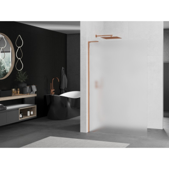 Mexen Kyoto L Walk-in sprchová stena 70 x 200 cm, mráz, ružové zlato - 800-070-103-60-30