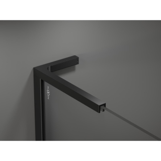 Mexen Kyoto L Walk-in sprchová stena 90 x 200 cm, grafit, čierna - 800-090-103-70-40