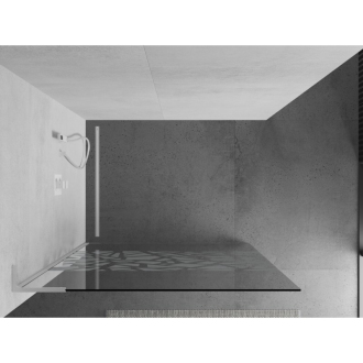 Mexen Kyoto L Walk-in sprchová stena 70 x 200 cm, biely vzor, biela - 800-070-103-20-85