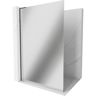 Mexen Kyoto L Walk-in sprchová stena 80 x 200 cm, zrkadlo, čierna - 800-080-103-70-50