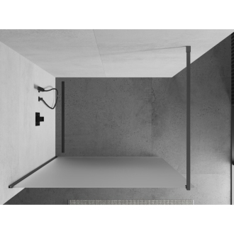 Mexen Kyoto Walk-in sprchová stena 80 x 200 cm, mráz 8 mm, pištoľový kov 800-080-101-95-30
