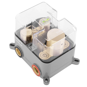 REA Lungo podomietková sprchová sada + termostat + BOX zlatá REA-P8550