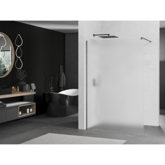 Mexen Kioto Walk-in sprchová stena 70x200 cm, mráz 8, šedá kartáčovaná 800-070-101-66-30