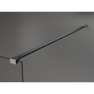 Mexen Kioto Walk-in sprchová stena 80x200 cm, mráz 8, šedá kartáčovaná 800-080-101-66-30