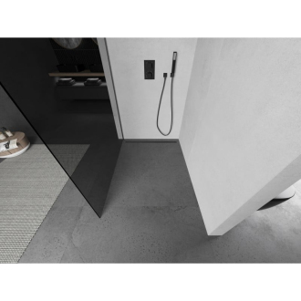 Mexen Kioto L Walk-in sprchová stena 70 x 200 cm, grafit, pištoľový kov 800-070-103-95-40