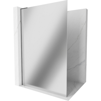 Mexen Kioto L Walk-in sprchová stena 100x200 cm, zrkadlo, kov 800-100-103-95-50