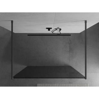 Mexen Kioto voľne stojaca sprchová stena 110x200 cm, grafit 8, kov 800-110-002-95-40