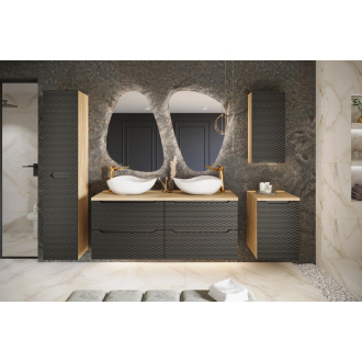 Comad OCEAN BLACK 82-70-2S Kúpeľňová skrinka, šuplíky 70cm