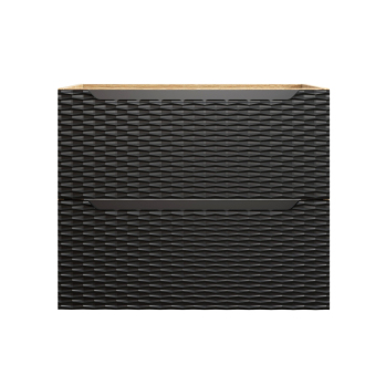 Comad OCEAN BLACK 82-70-2S Kúpeľňová skrinka, šuplíky 70cm