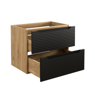 Comad LUXOR BLACK 82-70-2S Kúpeľňová skrinka, šuplíky 70cm